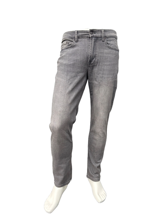 MASKOVICK heren jeans Milano stretch Slim Fit - Grey Used