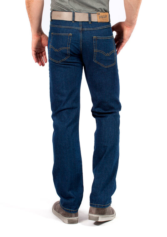 DJX Basic heren jeans 121 stretch Regular - Dark Stone