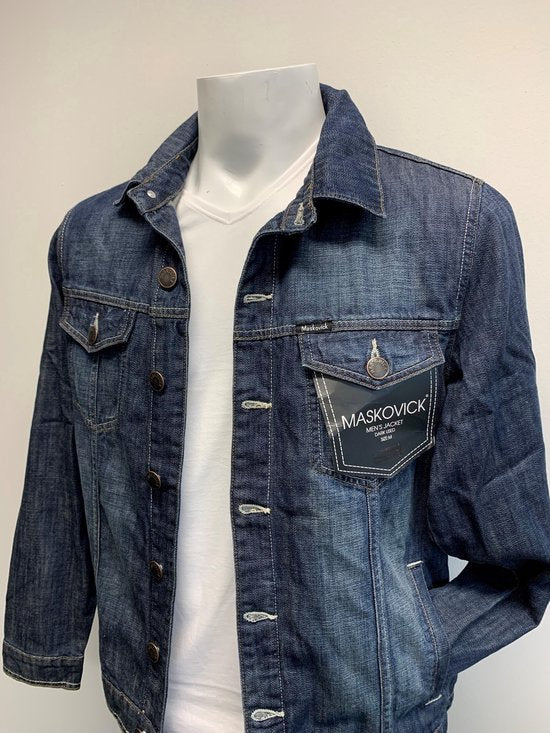 MASKOVICK heren Denim Jack - Dark Used