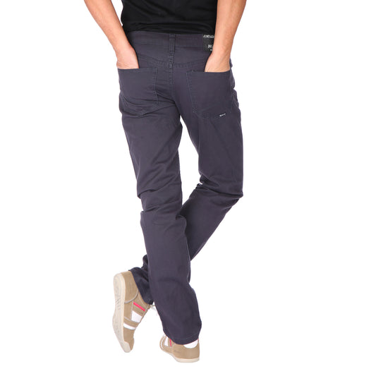 MASKOVICK Clinton Heren Twill Stretch Broek Regular Fit - Antraciet