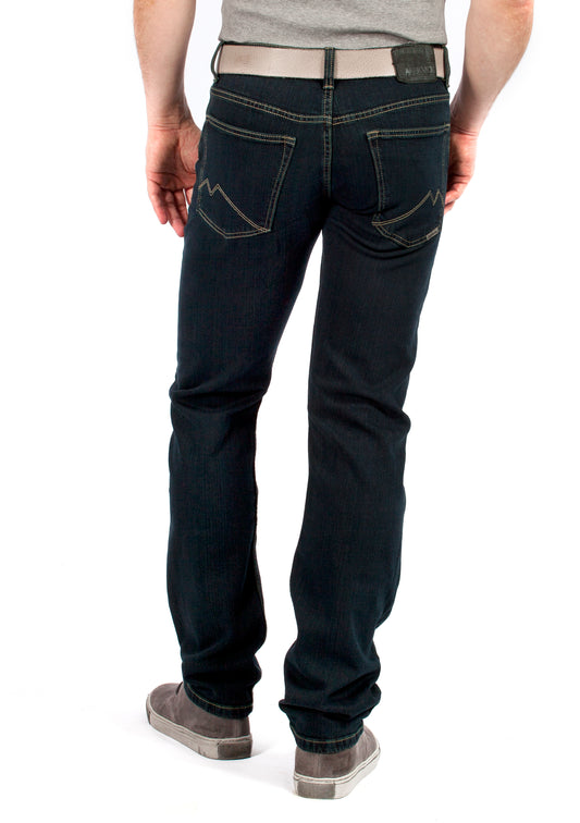 MASKOVICK heren jeans Clinton stretch Regular - Blue Black