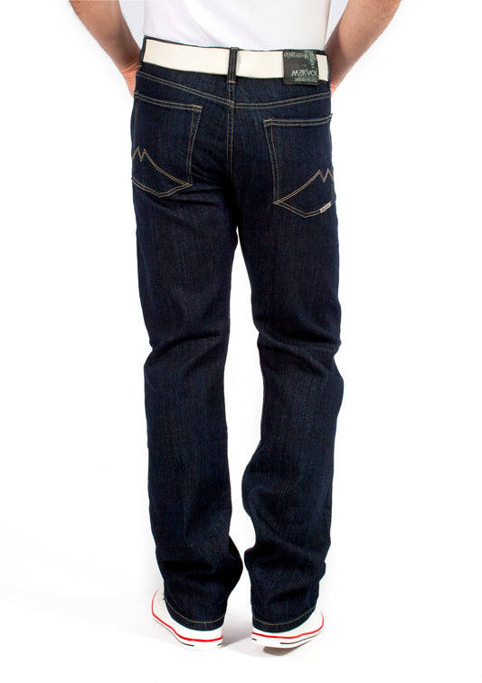MASKOVICK heren jeans Clinton stretch Regular - Dark Rinsed