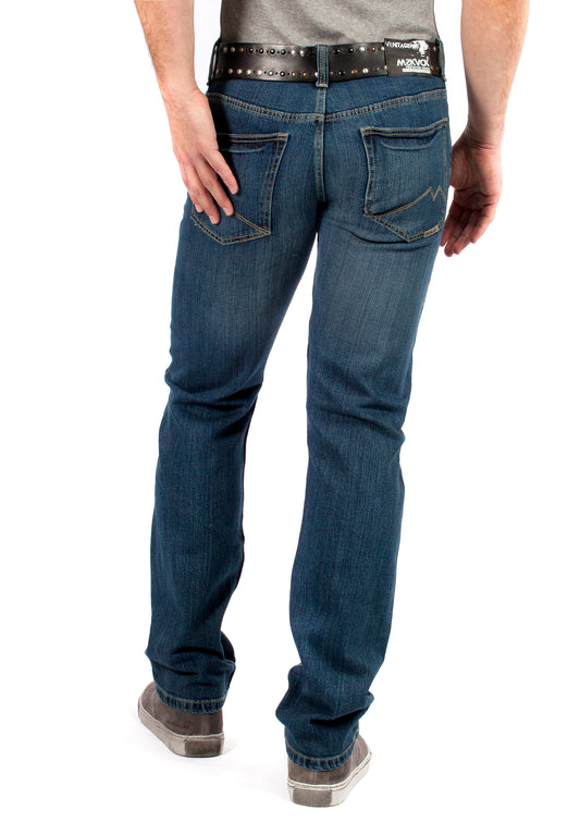 MASKOVICK heren jeans Clinton stretch Regular - Dark Used