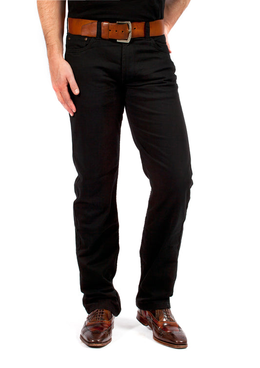 MASKOVICK heren Twill Clinton stretch Regular - Black