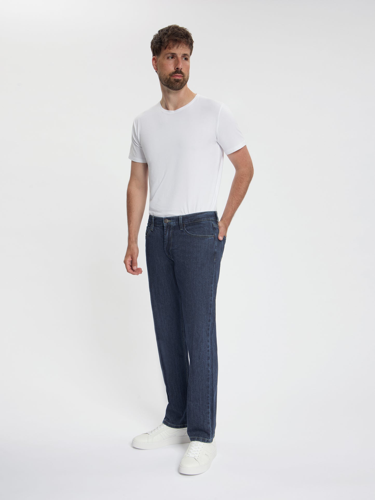 MASKOVICK - Heren Jeans - Clinton - Regular Fit - Stretch – Dark Rinsed