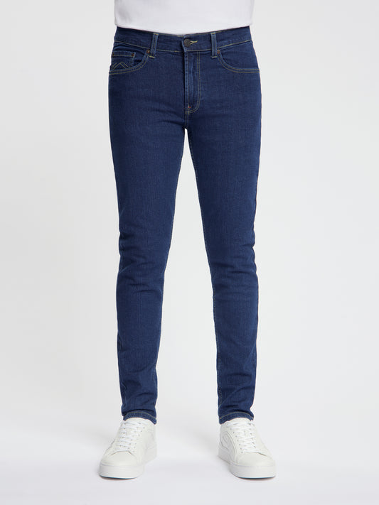 MASKOVICK - Milano - Slim Fit - Heren jeans – Stretch - Denim Broek – Darkstone –