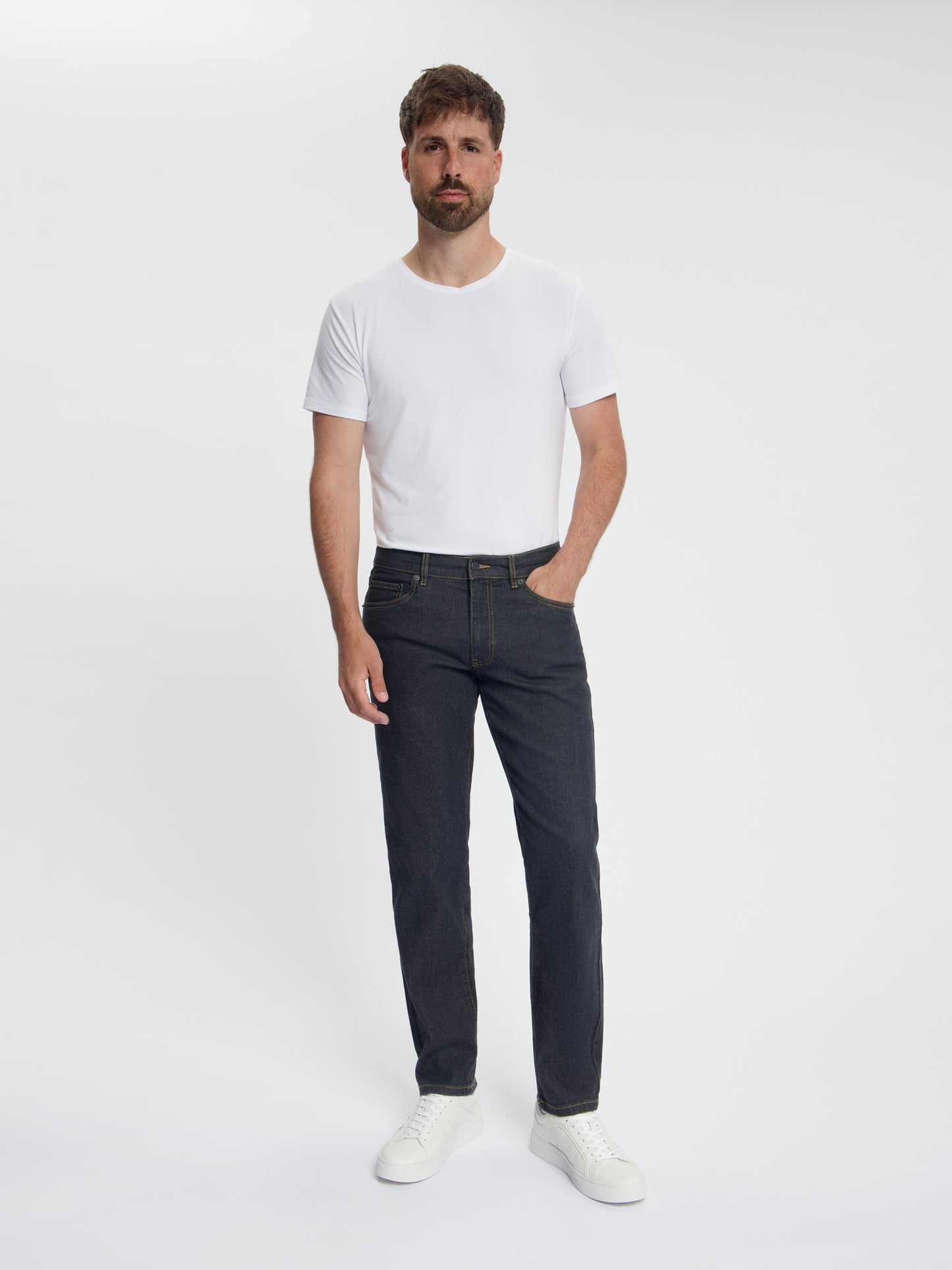 DJX - 121 - Regular Fit - Stretch - Heren Jeans – Black Stone - Denim
