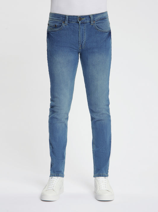 MASKOVICK - Milano - Slim Fit - Heren jeans – Stretch - Denim Broek – Medium Used –