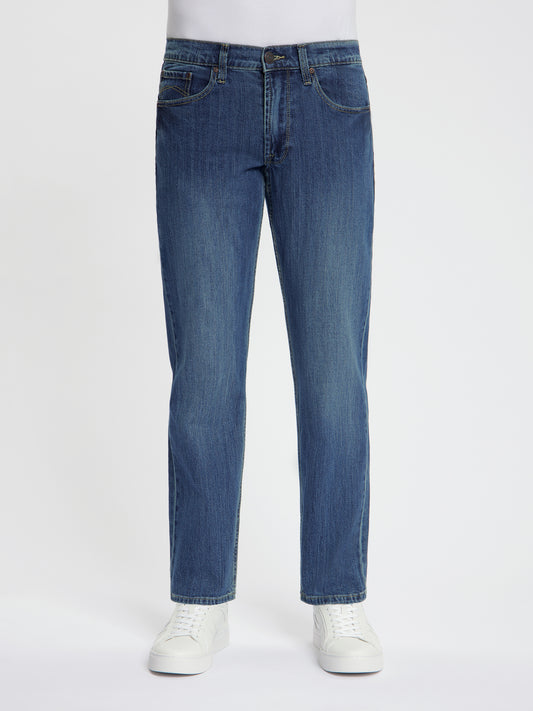 MASKOVICK - Heren Jeans - Clinton - Regular Fit - Stretch – Dark Used
