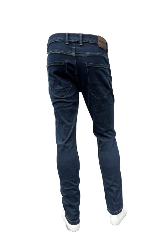 MASKOVICK heren jeans Milano stretch Slim Fit - Blue Black