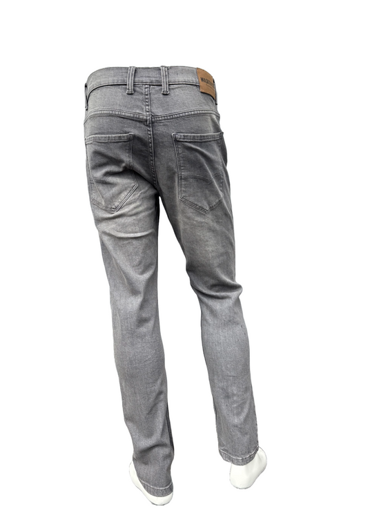 MASKOVICK heren jeans Milano stretch Slim Fit - Grey Used
