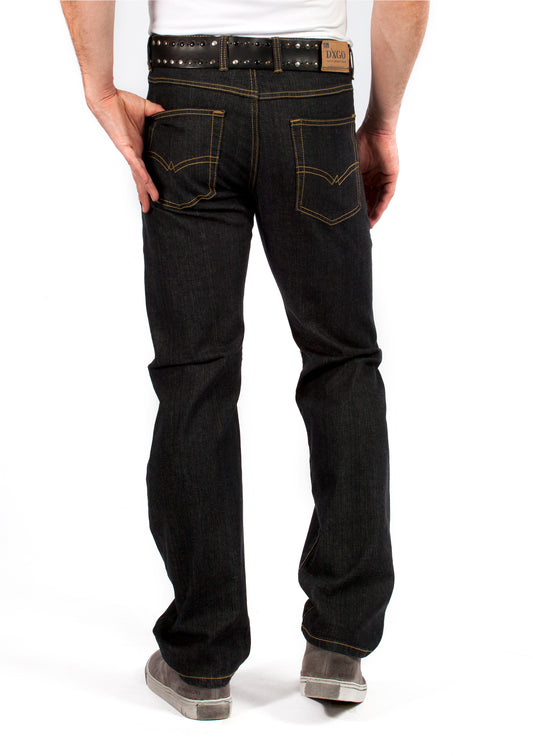 DJX heren jeans 121 stretch Regular - Black Stone