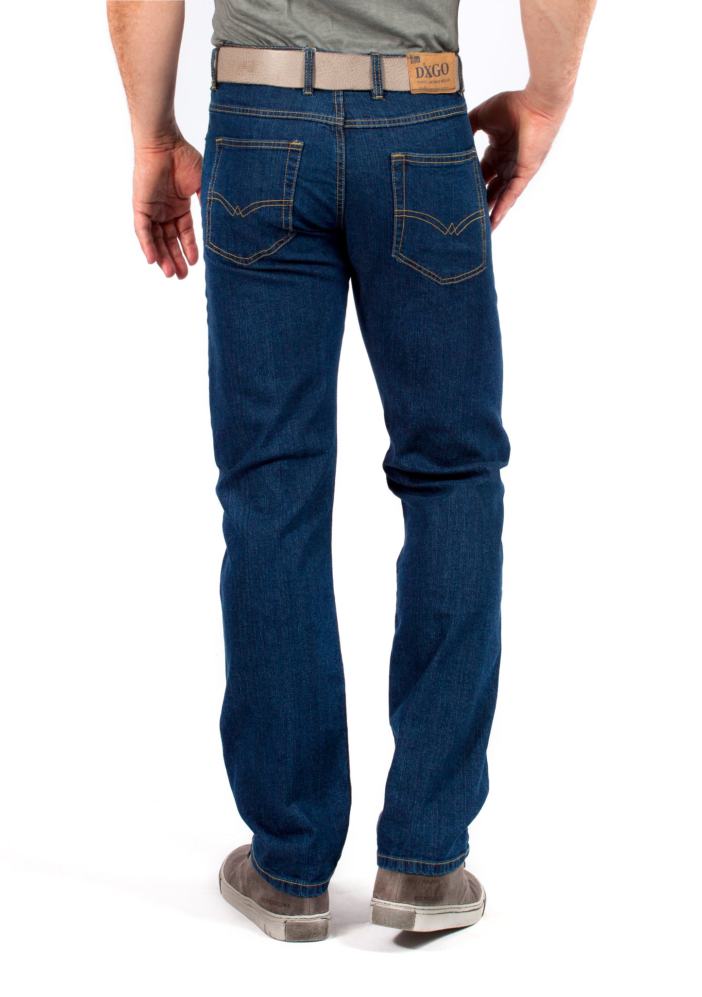 DJX heren jeans 121 stretch Regular - Dark Stone