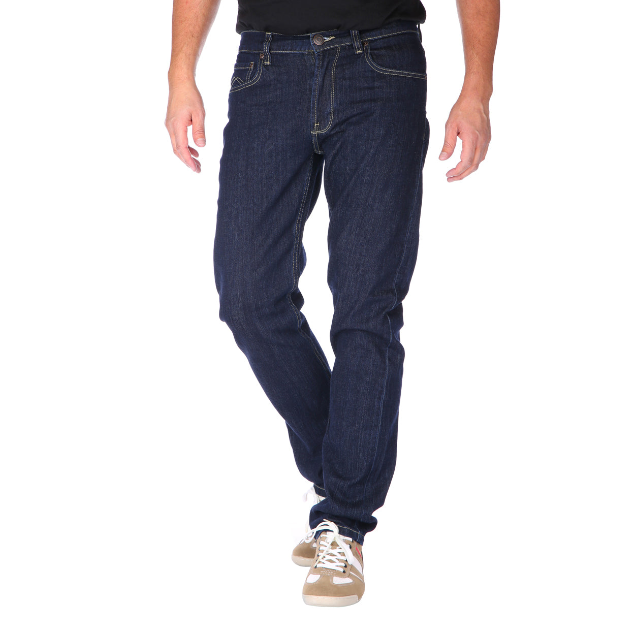 MASKOVICK - Heren Jeans - Clinton - Regular Fit - Stretch – Dark Rinsed