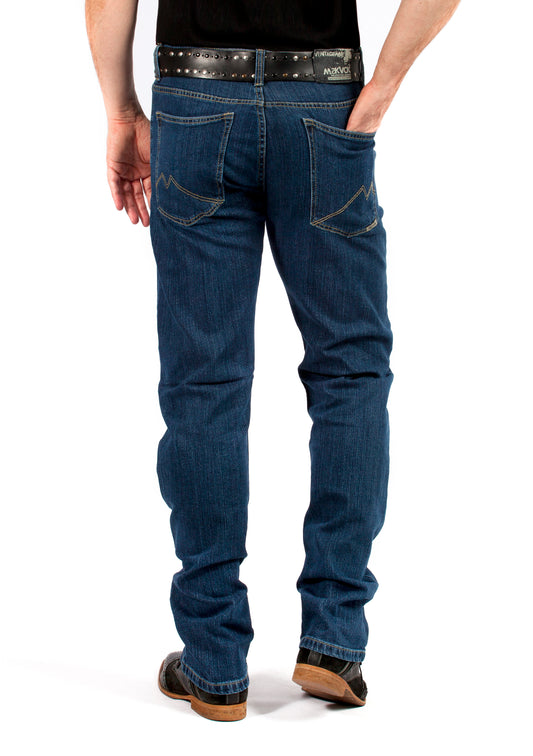 MASKOVICK heren jeans Clinton stretch Regular - Dark Stone