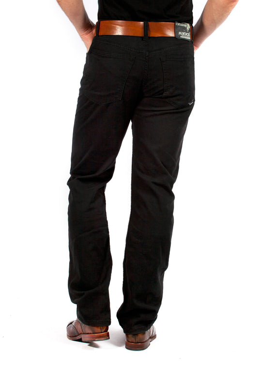 MASKOVICK heren Twill Clinton stretch Regular - Black