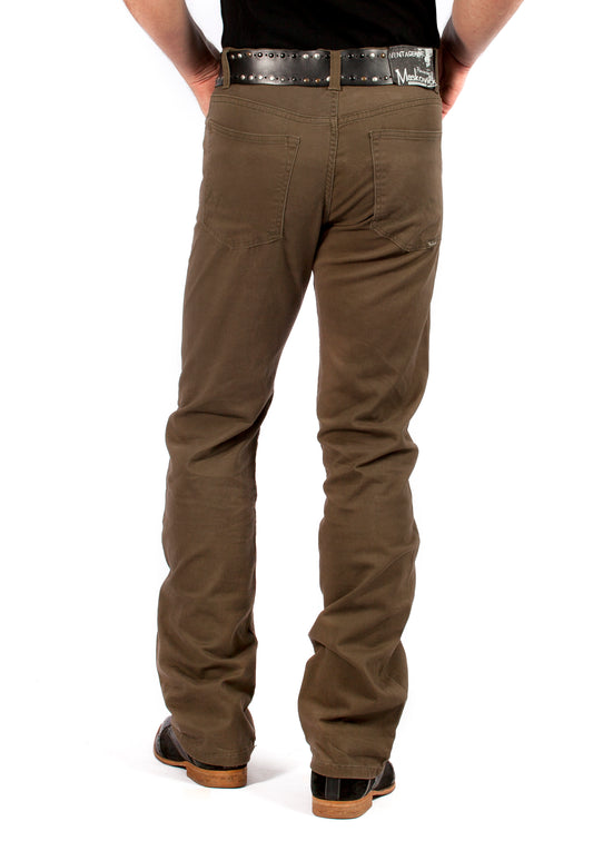 MASKOVICK heren Twill Clinton stretch Regular - Khaki