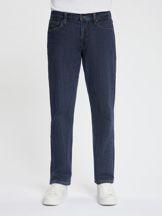 MASKOVICK - Heren Jeans - Clinton - Regular Fit - Stretch – Dark Rinsed