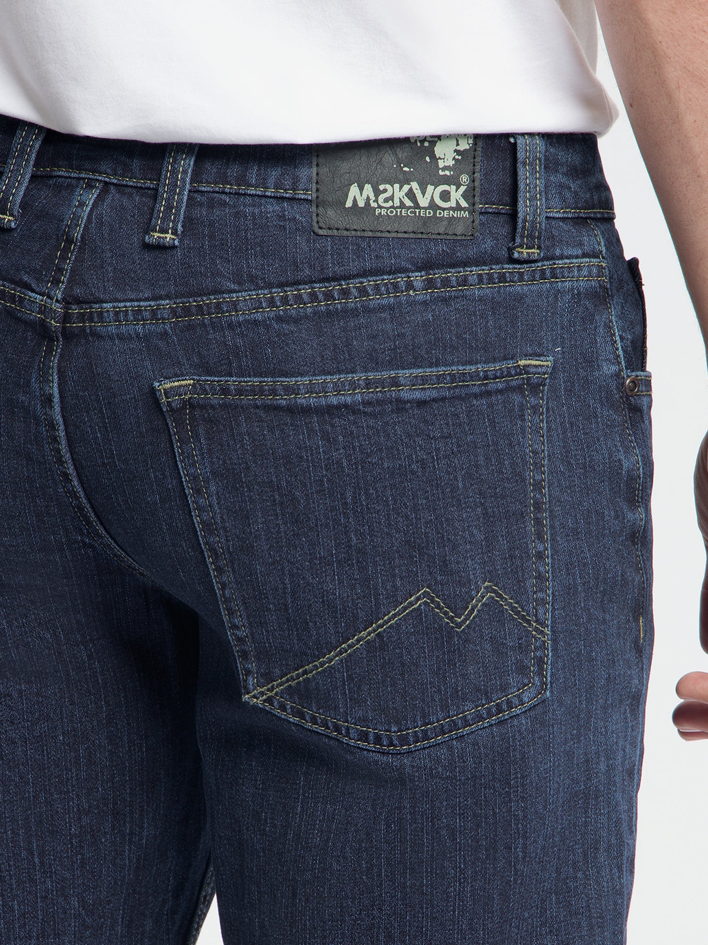 MASKOVICK - Heren Jeans - Clinton - Regular Fit - Stretch – Dark Rinsed