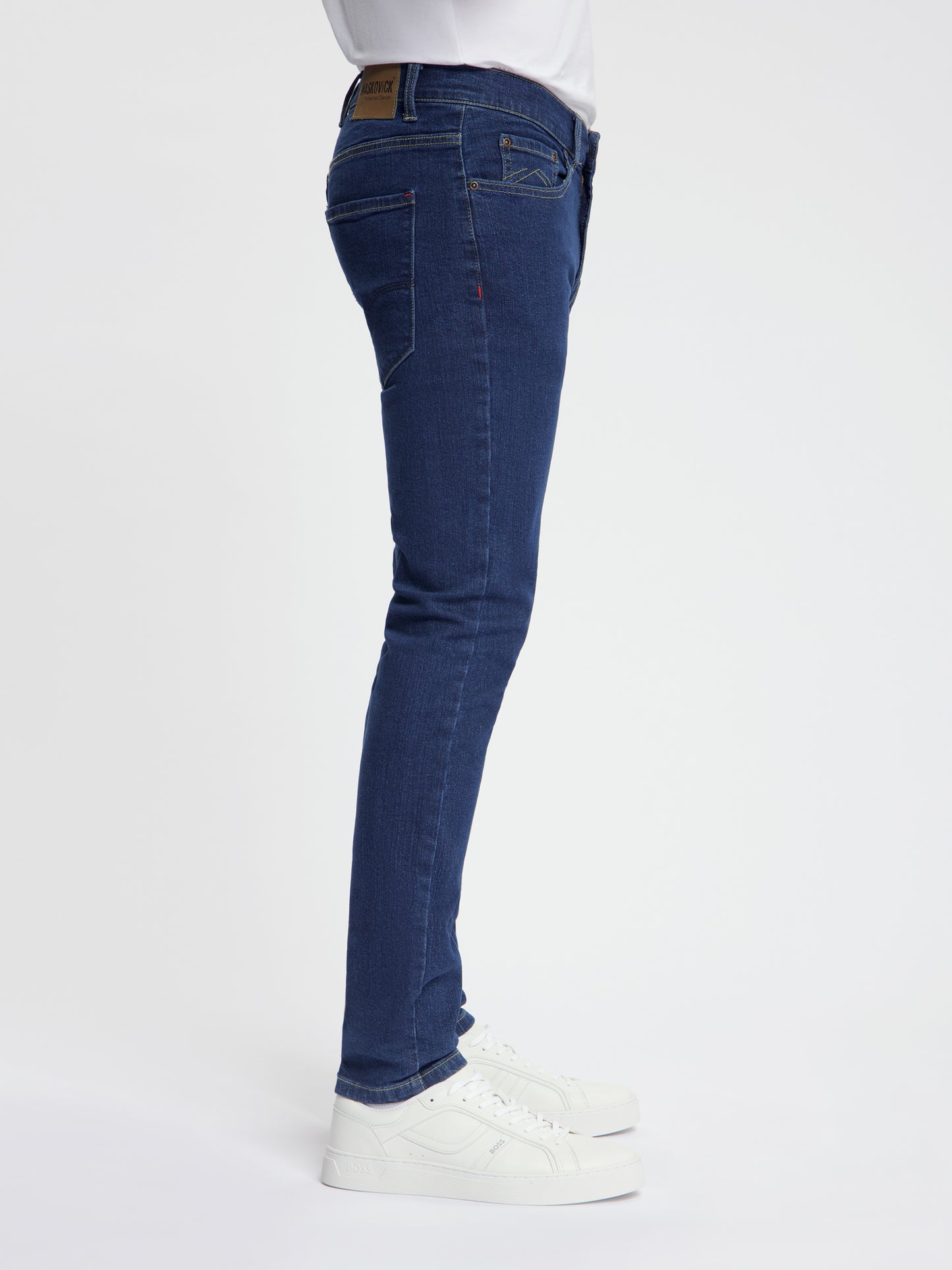 MASKOVICK - Milano - Slim Fit - Heren jeans  – Stretch - Denim Broek – Darkstone –