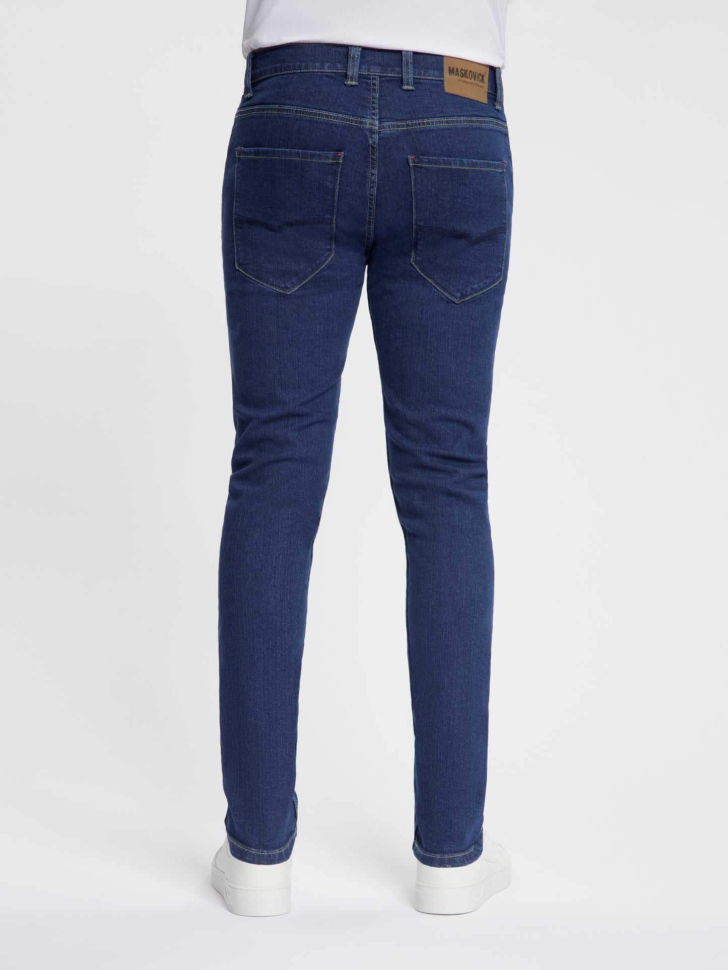 MASKOVICK - Milano - Slim Fit - Heren jeans  – Stretch - Denim Broek – Darkstone –
