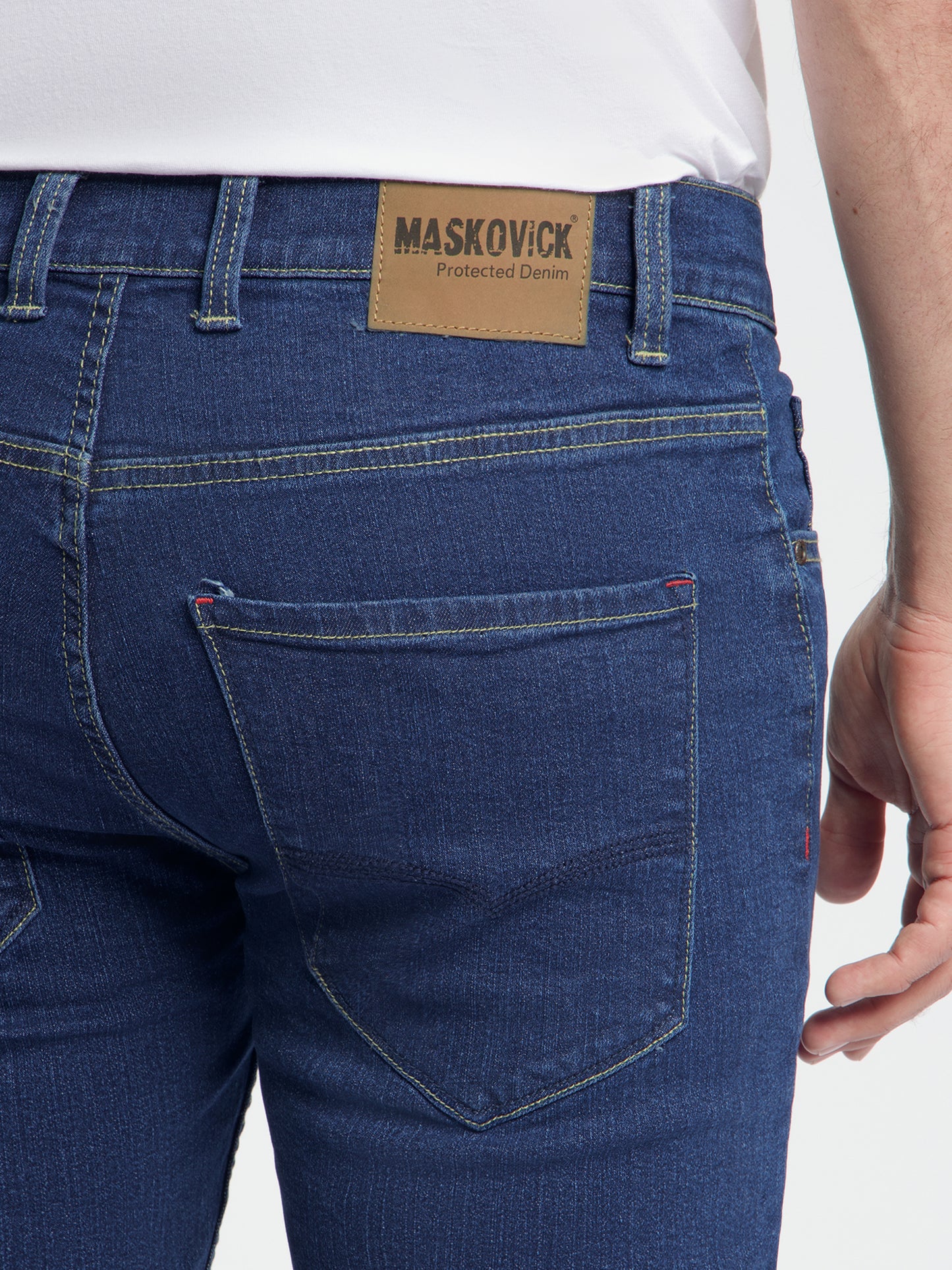 MASKOVICK - Milano - Slim Fit - Heren jeans  – Stretch - Denim Broek – Darkstone –
