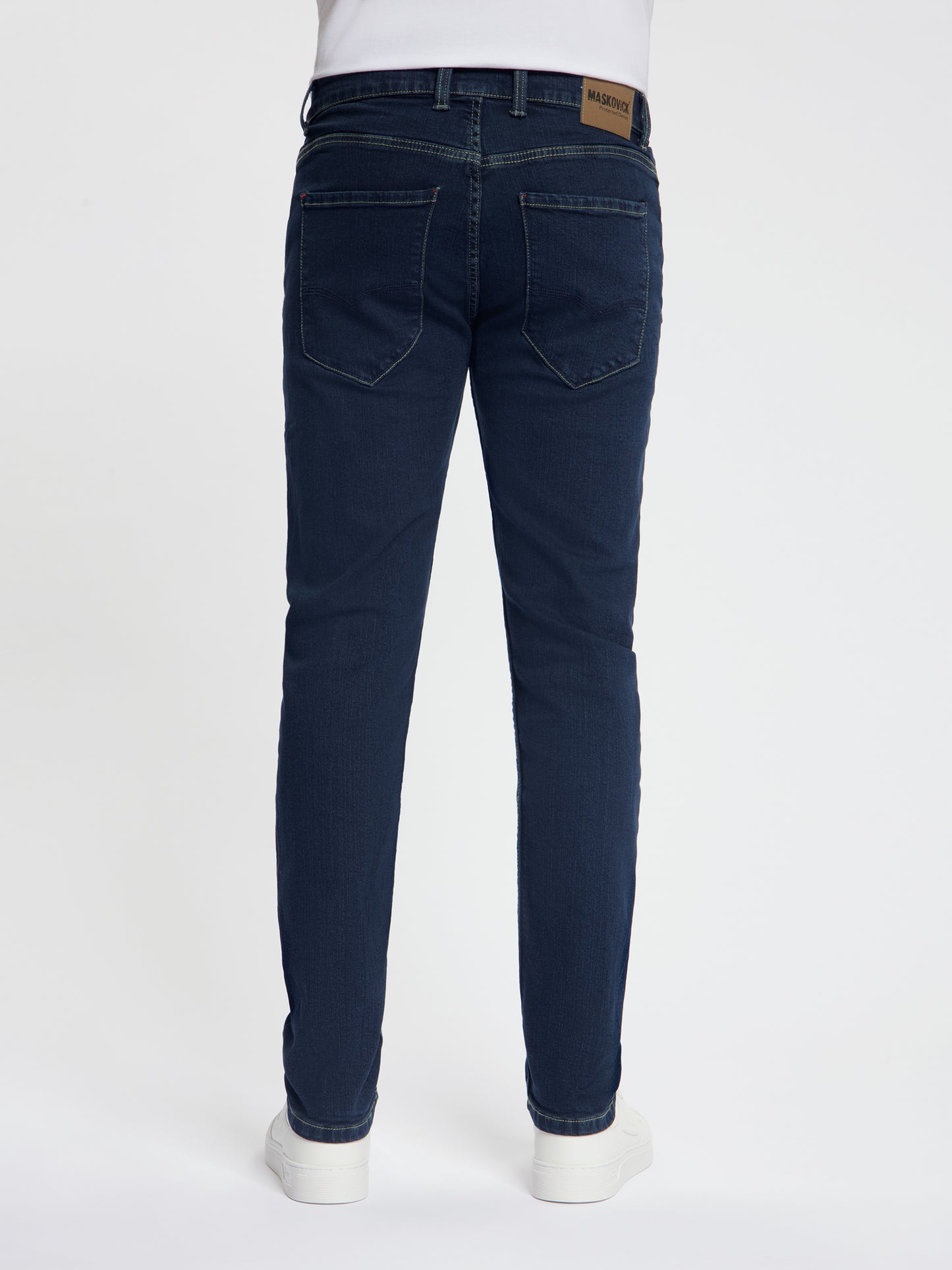 MASKOVICK - Milano - Slim Fit - Heren Jeans  – Stretch - Denim Broek – Blue Black –