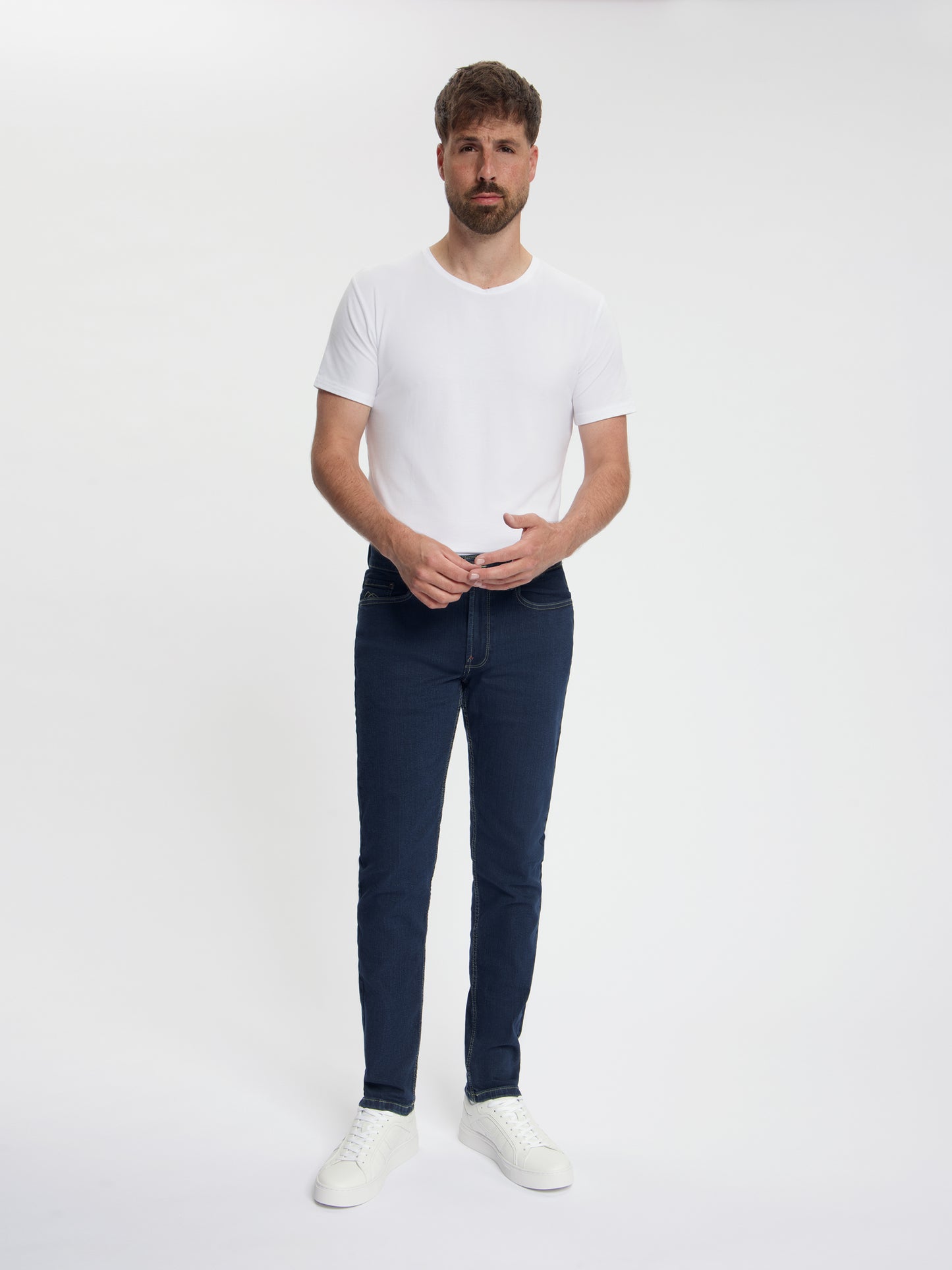 MASKOVICK - Milano - Slim Fit - Heren Jeans  – Stretch - Denim Broek – Blue Black –