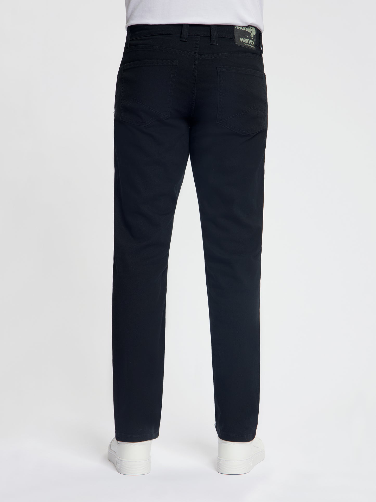 MASKOVICK - Clinton - Heren - Twill - Stretch Broek - Regular Fit - Black