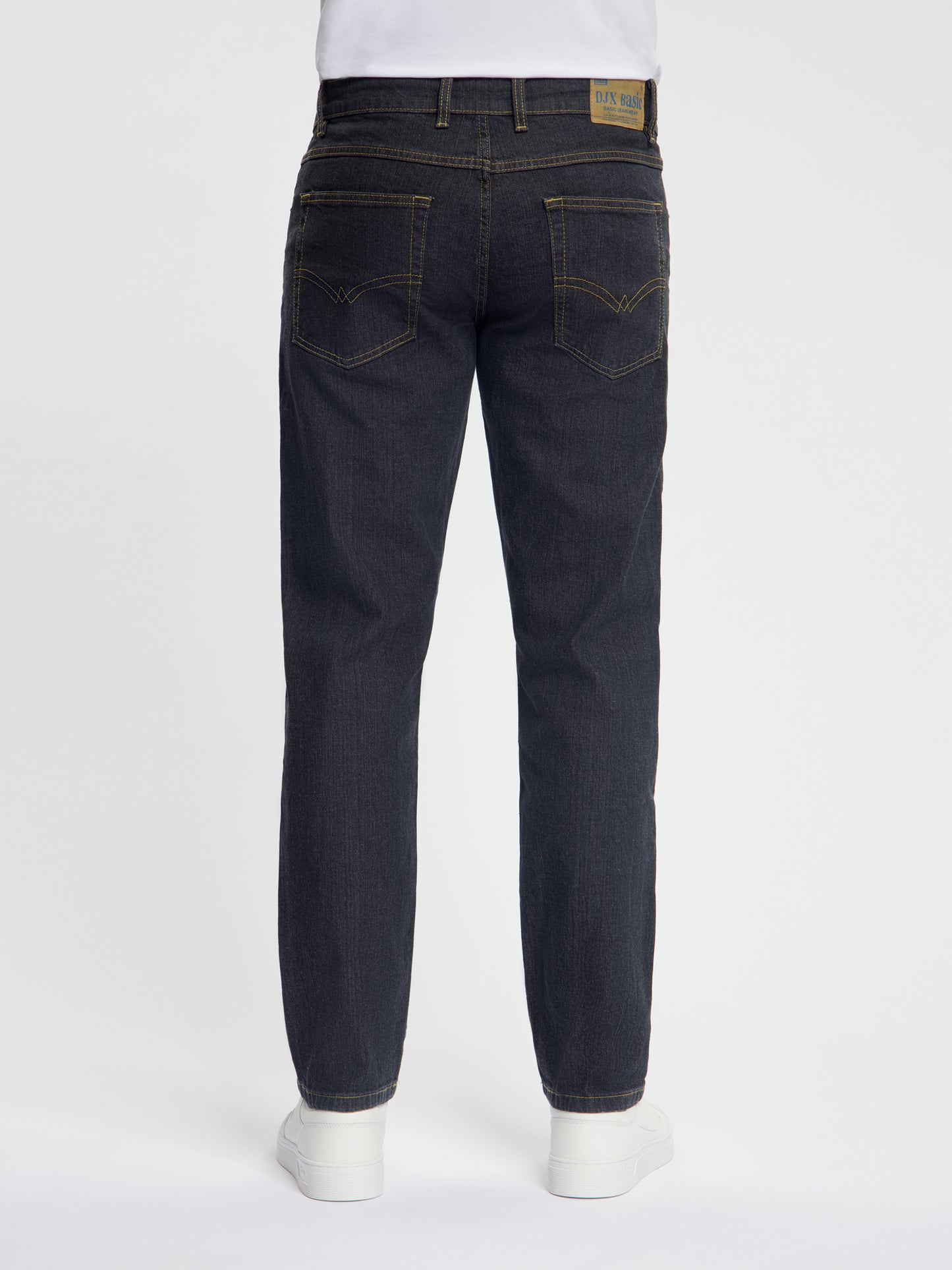 DJX - 121 - Regular Fit - Stretch - Heren Jeans – Black Stone - Denim