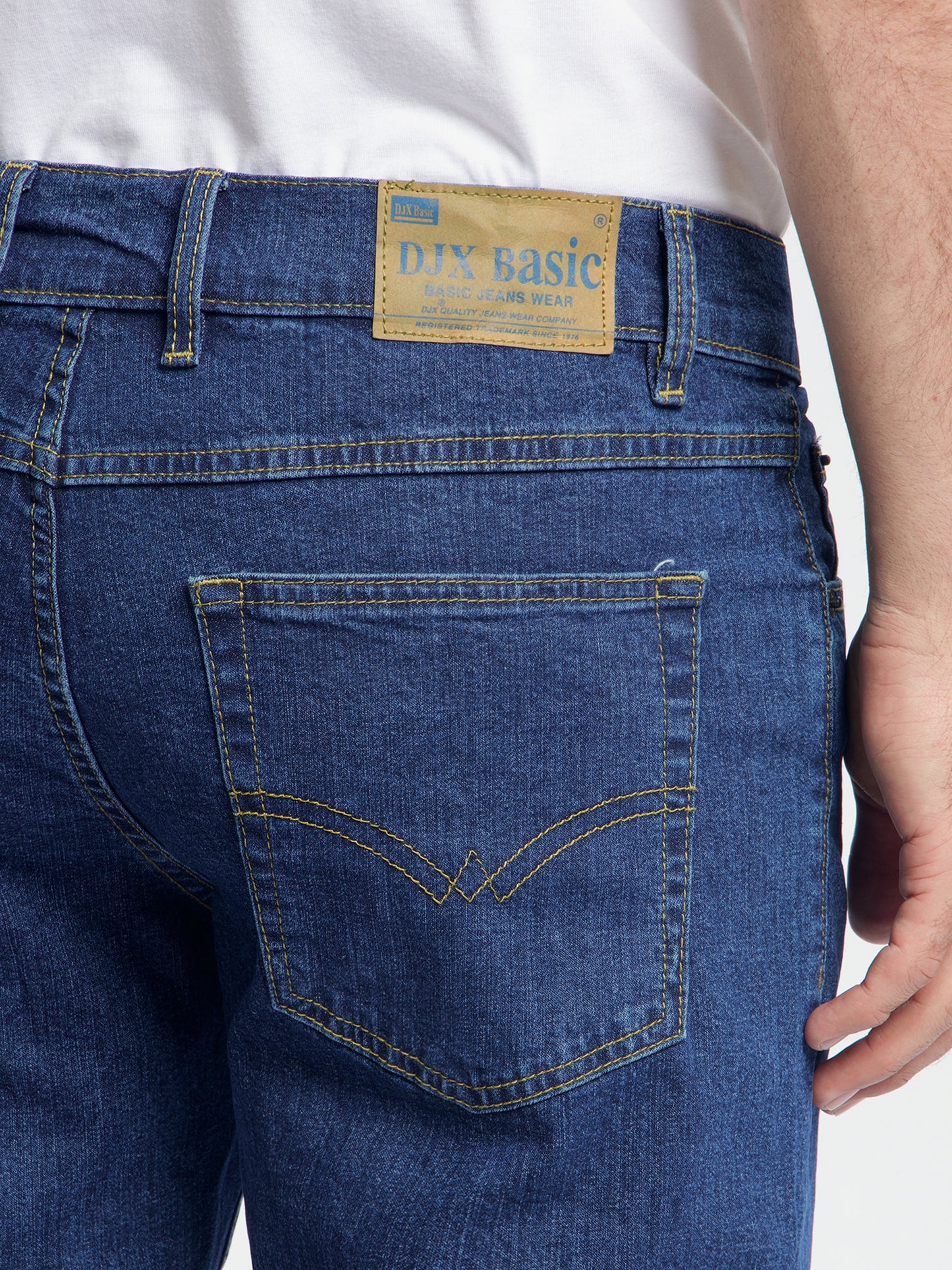 DJX - 121 - Regular Fit - Stretch - Heren Jeans – Dark Stone - Denim
