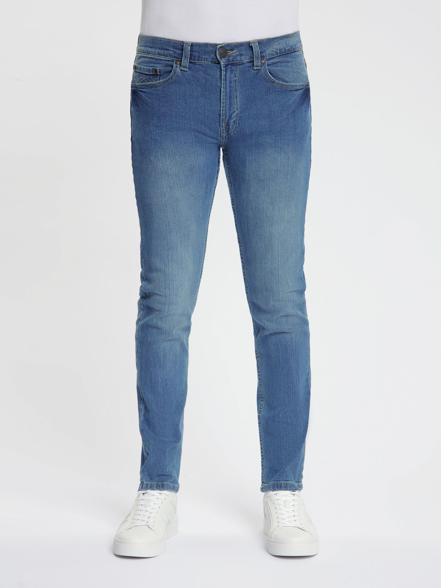 MASKOVICK - Milano - Slim Fit - Heren jeans – Stretch - Denim Broek – Medium Used  –
