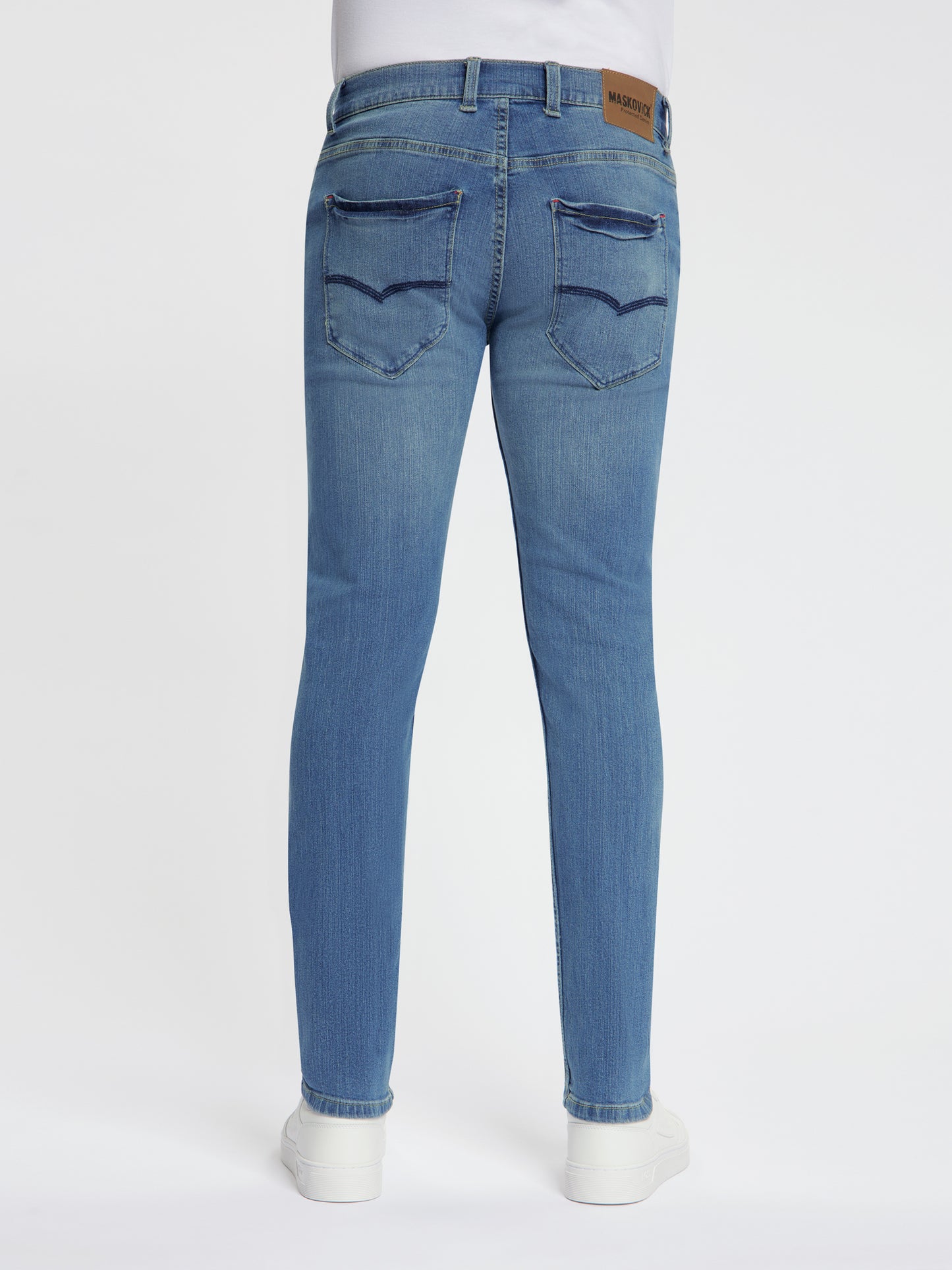 MASKOVICK - Milano - Slim Fit - Heren jeans – Stretch - Denim Broek – Medium Used  –