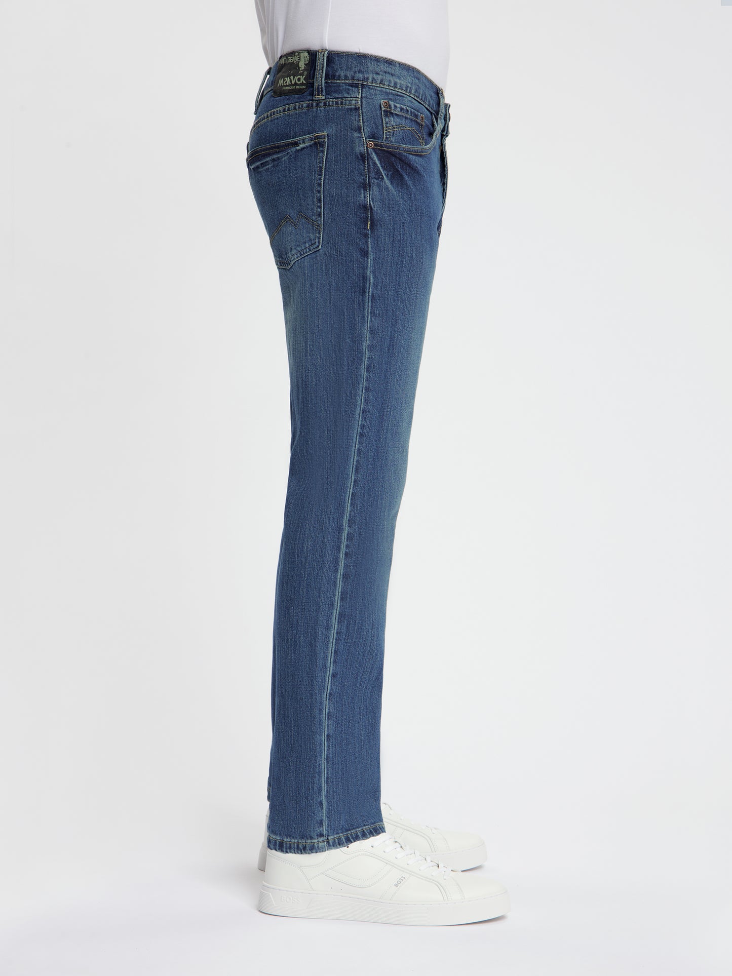MASKOVICK - Heren Jeans - Clinton - Regular Fit - Stretch – Dark Used