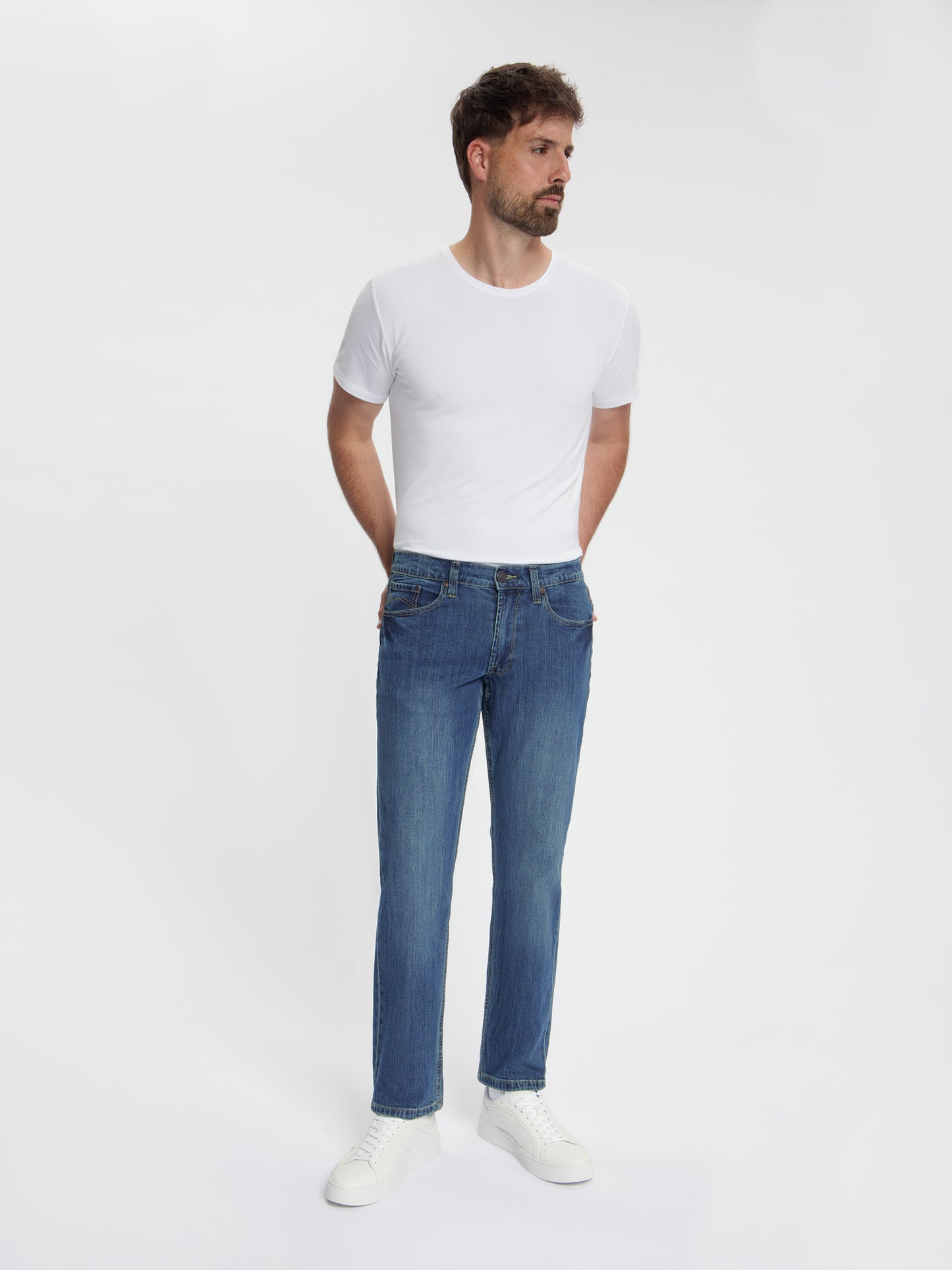 MASKOVICK - Heren Jeans - Clinton - Regular Fit - Stretch – Dark Used