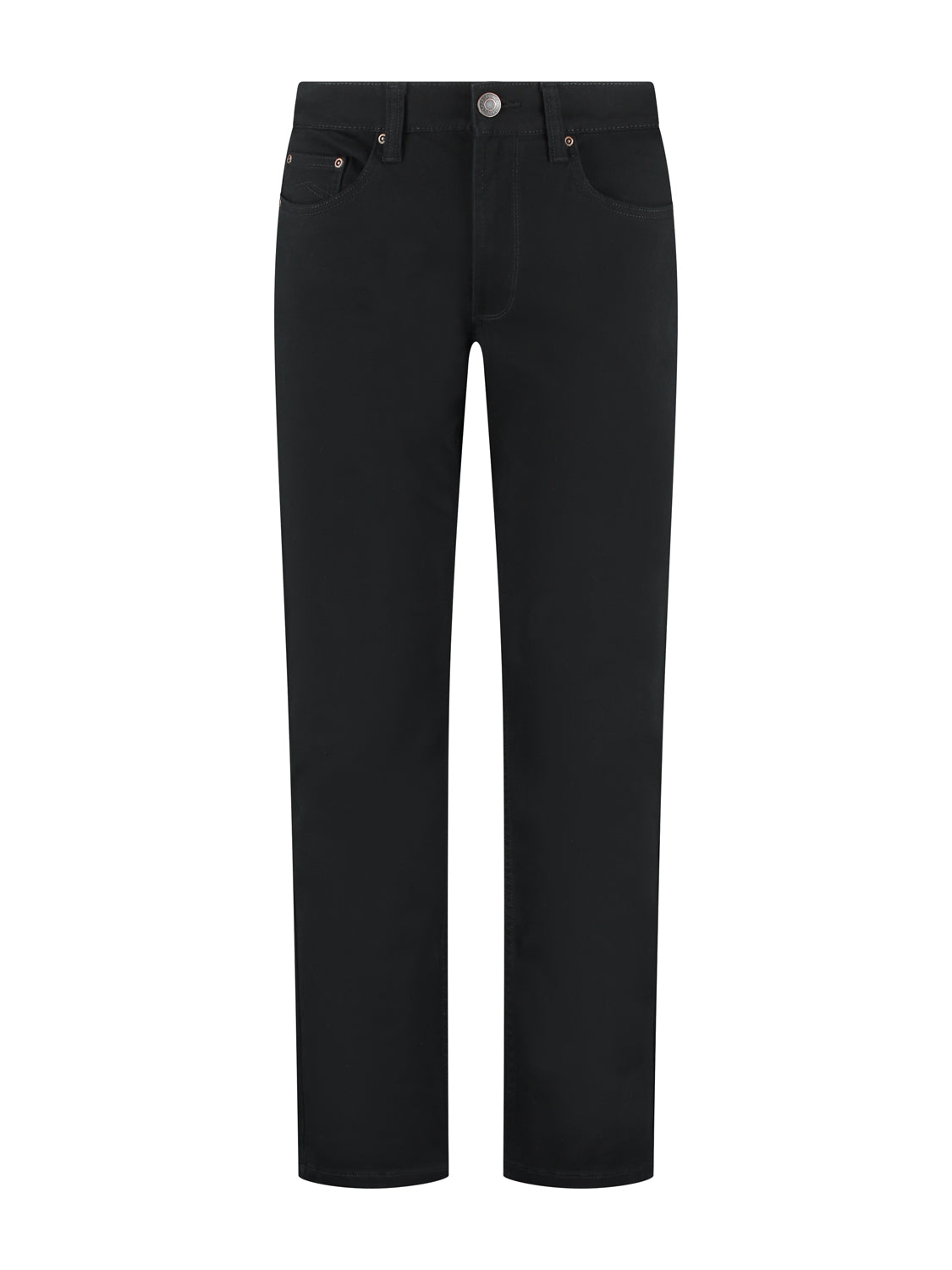 MASKOVICK - Clinton - Heren - Twill - Stretch Broek - Regular Fit - Black