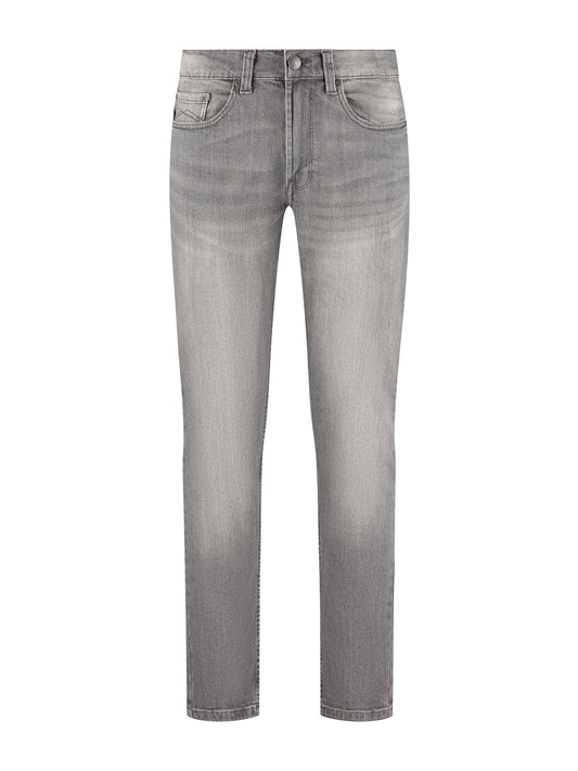 MASKOVICK - Milano - Slim Fit - Heren Jeans – Stretch - Denim Broek – Grey Used –
