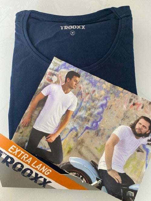 TROOXX heren T-shirt Round Neck - Extra Long - 6-pack