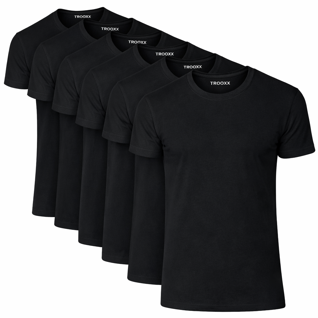 TROOXX heren T-shirt Round Neck - 6-pack