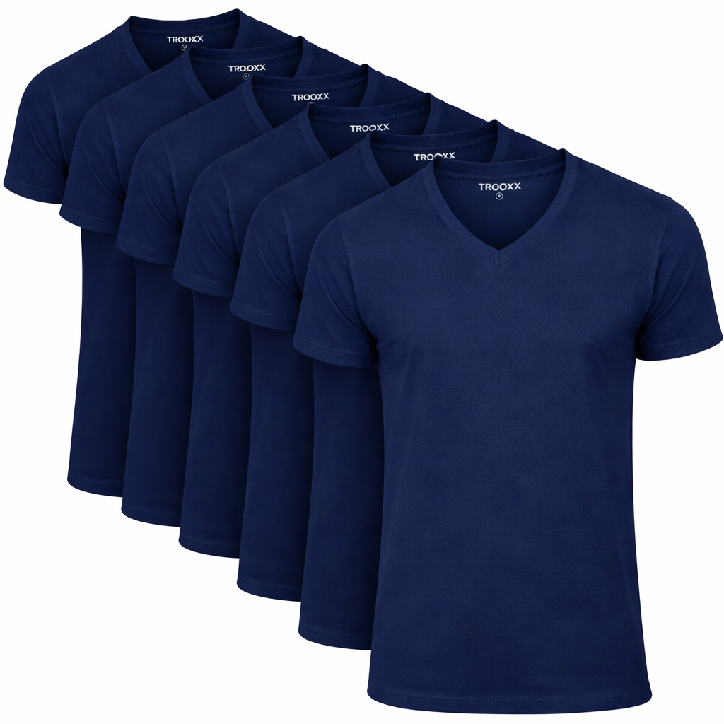 TROOXX heren T-shirt V-neck - 6-pack